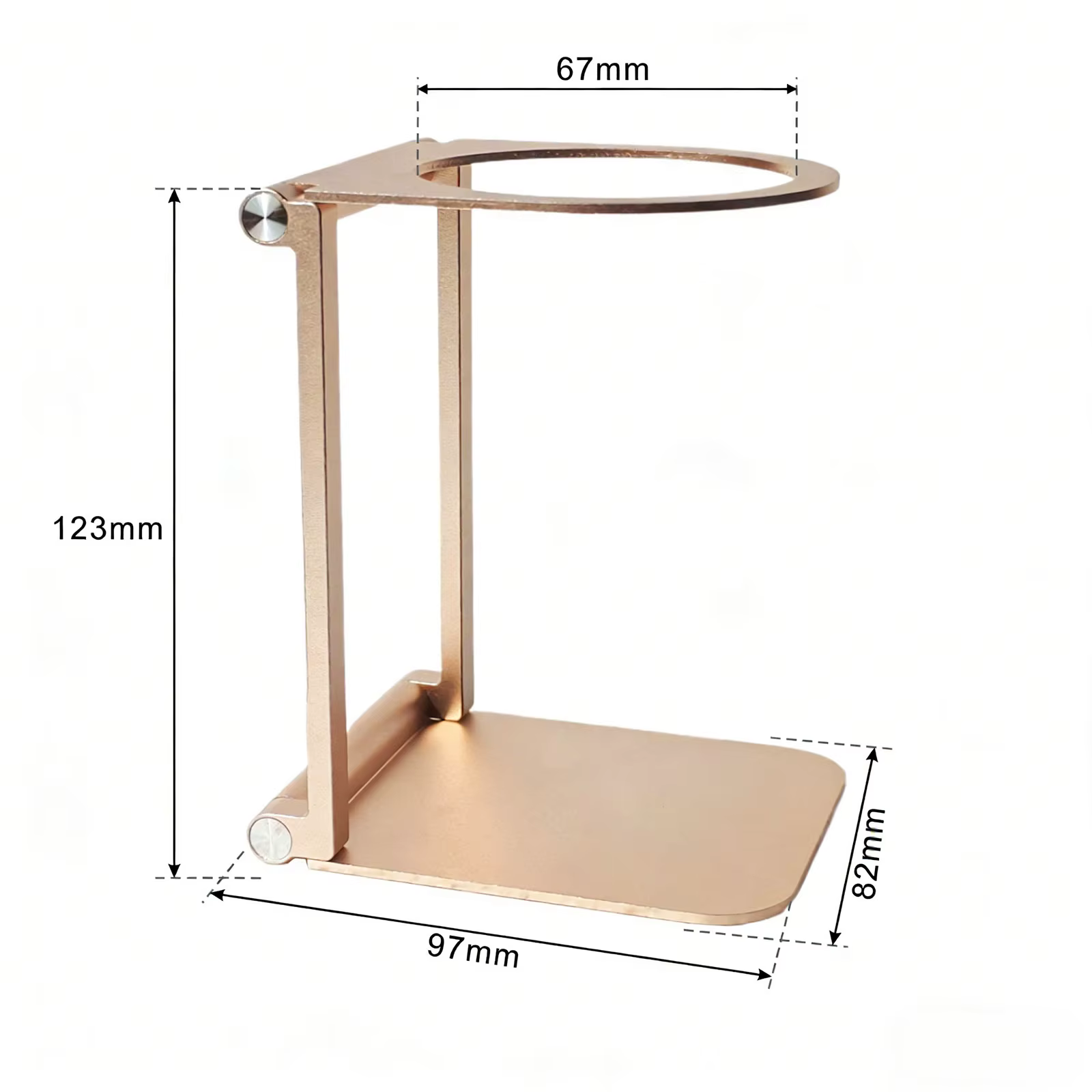 Support de filtre à café rétro infusé à la main, verser sur le support, base en bois, goutte à goutt