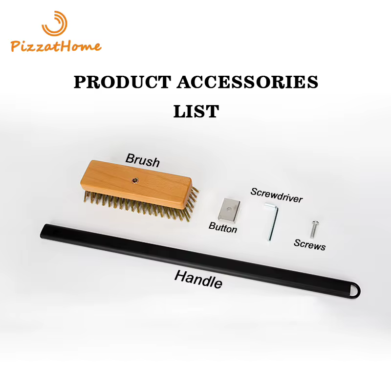 PizzAtHome four à Pizza biseauté brosse en cuivre poils grattoir en laiton ménage gril nettoyage fou