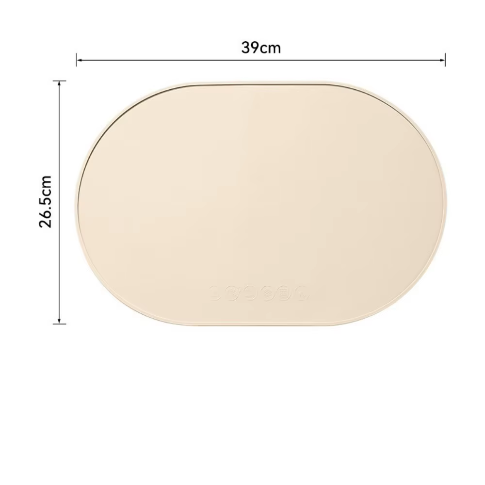Sets de table en silicone, résistants à la chaleur, réutilisables, portables, imperméables, anti-tac