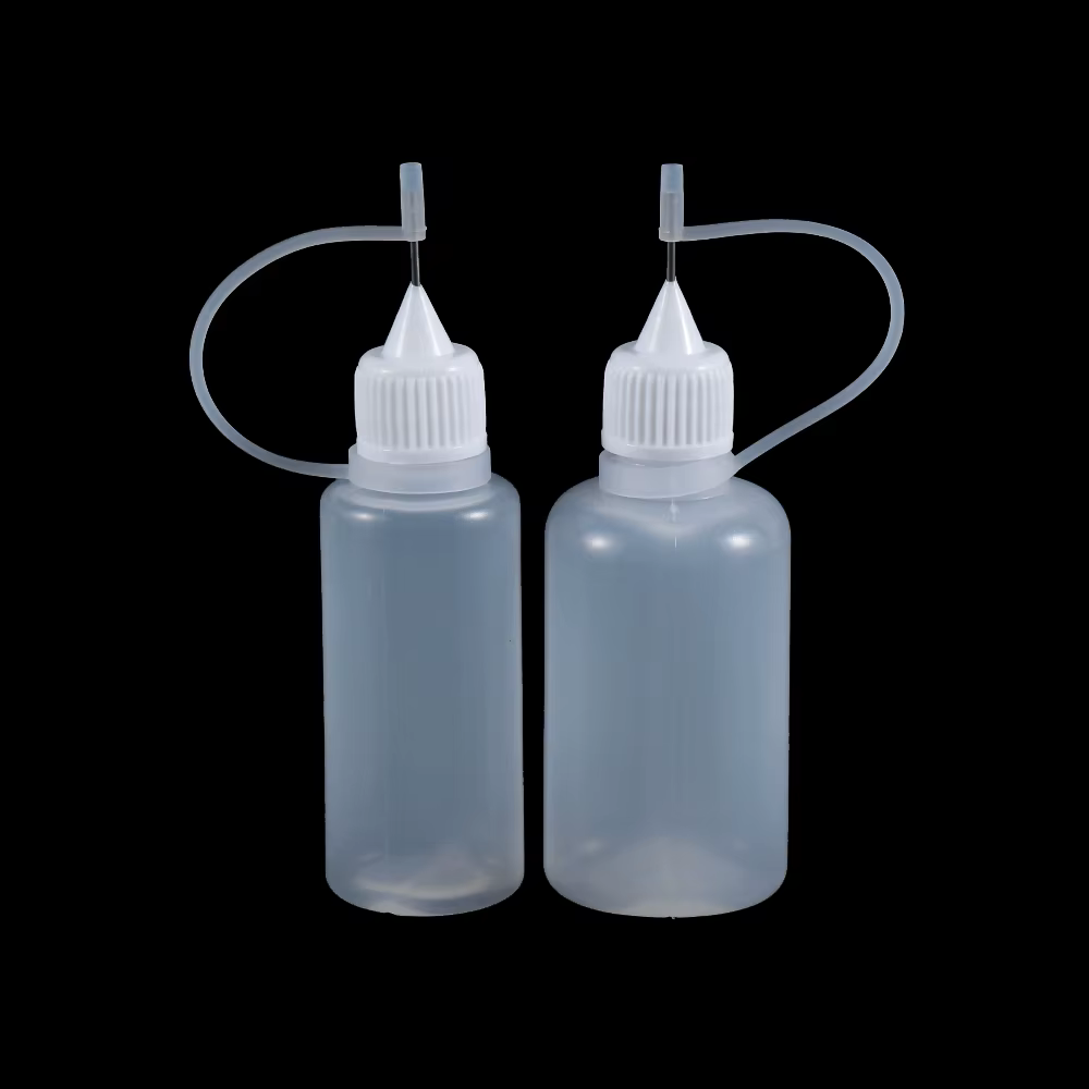 Applicateur de colle à pointe illac réutilisable, bouteille en plastique pour papier, quilling, bric