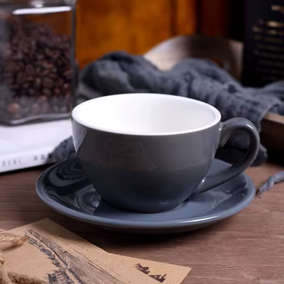 Tasses à café en céramique de haute qualité de 220ml, ensemble de tasses à café, tasse à lait Simple