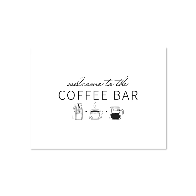 Affiche de café avec imprimés d'art, décor mural de cuisine, panneaux de café, peinture sur toile, d