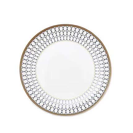 Assiette à dîner de luxe légère, assiette de service en verre, vaisselle décorative de fruits à sala