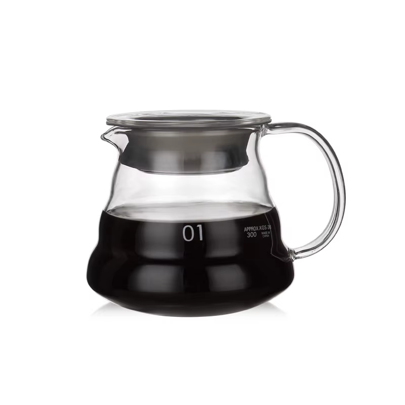 Cafetière en verre transparent 350ml 600ml 800ml, bouilloire goutte à goutte pour brassage de café