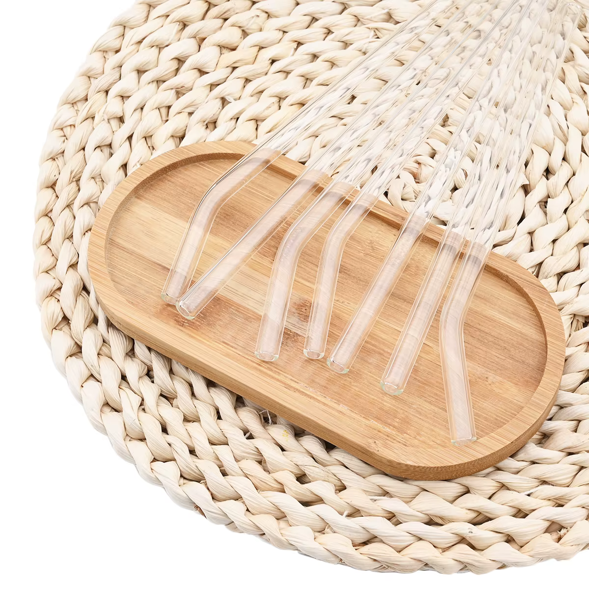 Ensemble de pailles en verre à haute teneur en Borosilicate, réutilisables et écologiques, pour Smoo