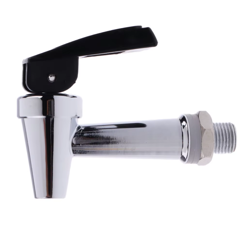 Robinet de contrôle de débit de boissons chaudes, robinet de boissons chaudes à café, argent intermé