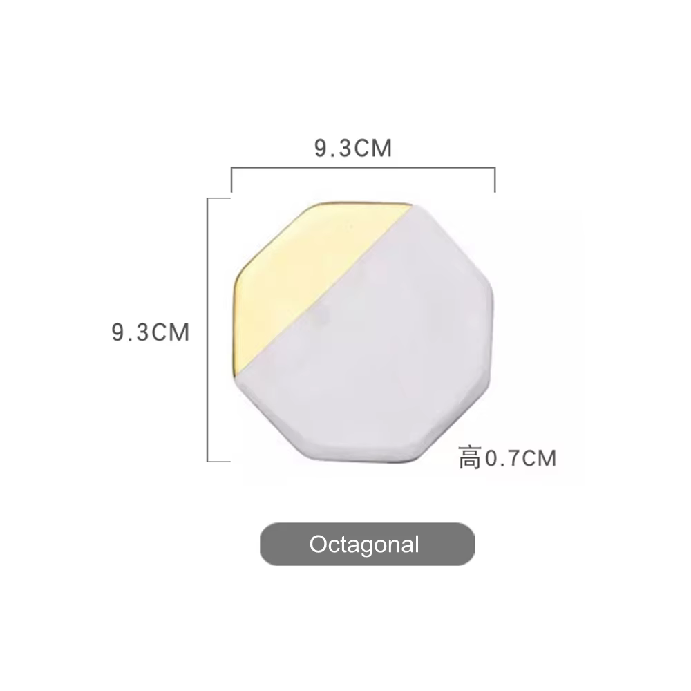 Sous-verres créatifs en céramique, émulation, marbre, polymères de tasse à café, décoration de table