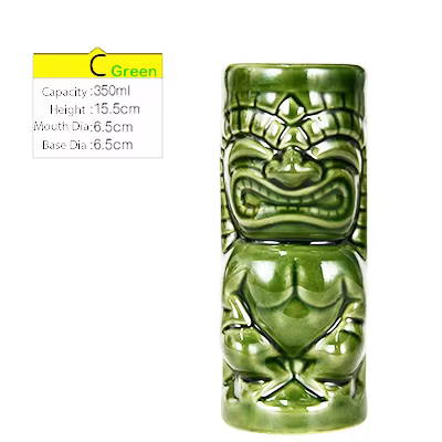 Mug Tiki hawaïen en céramique, pour Cocktail, bière, boisson, vin