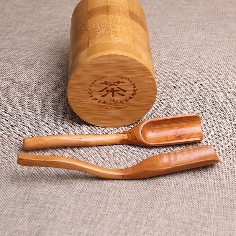 Cuillère à thé en bambou naturel chinois, cuillère à thé, pelle à thé, accessoires