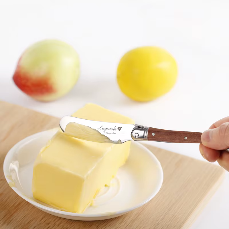 Couteaux à fromage de 6.25 pouces, manche en palissandre, couteau à beurre, épandeur de fromage, spa