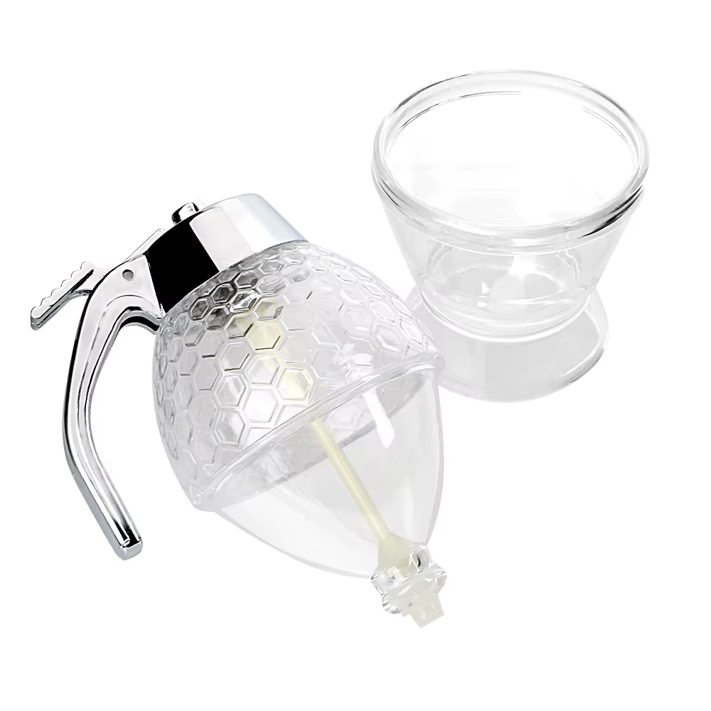 Tasse de sirop de jus, bouteille à presser, Pot de rangement, support, distributeur d'égouttement d'