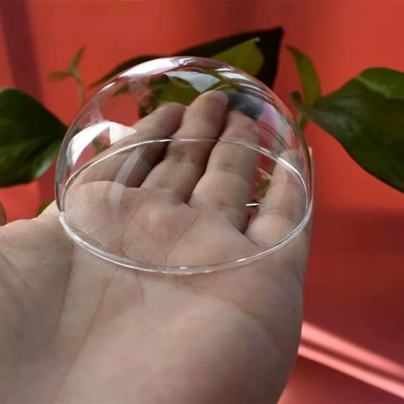 Couvercle en verre demi-rond pour hémisphère, Script transparent, globe en verre, bulle, bricolage, 