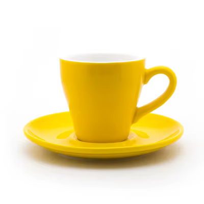 Ensemble de tasses et soucoupes à expresso Macaron multicolores en forme de tulipe de Style nordique