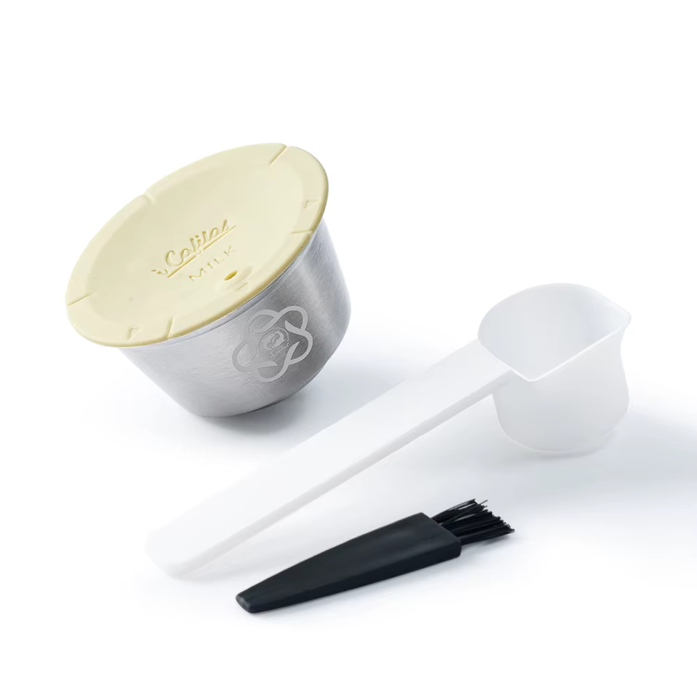 Dosette de café réutilisable en acier inoxydable, capsule de lait et de café, adaptée à la machine P
