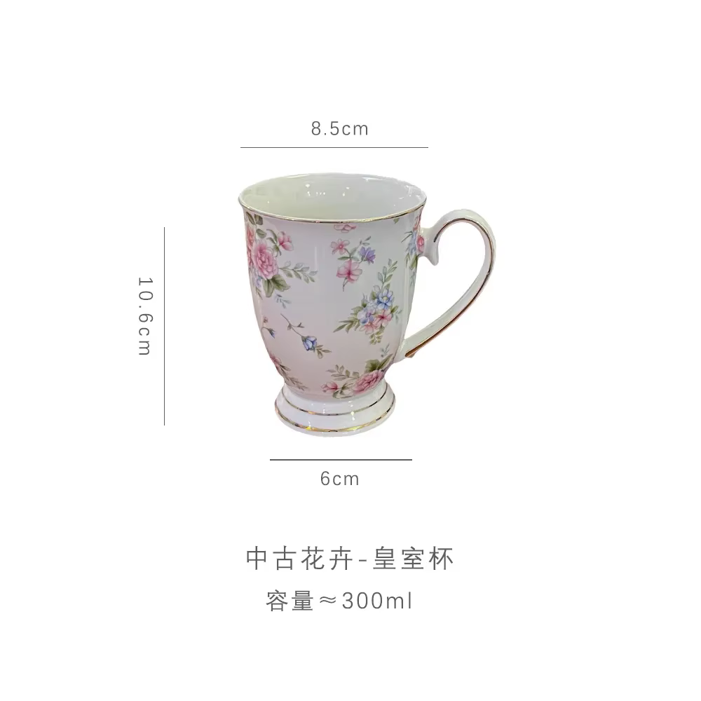 Ensemble de tasses à café en céramique, Vintage anglais cassé, fleur, tasse à thé camélia de l'après