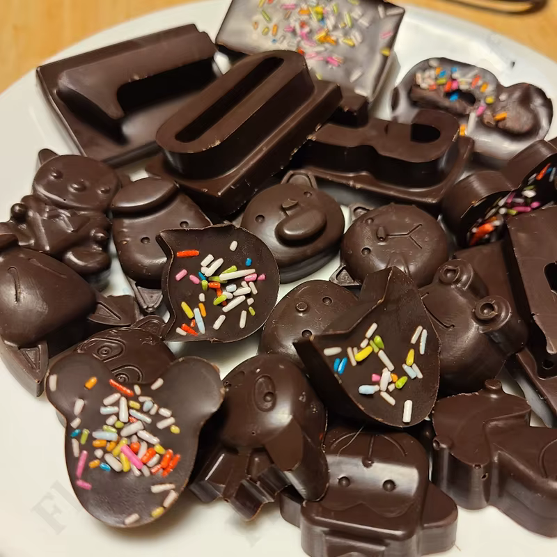 Moule à chocolat fait à la main, gelée de bonbons, Pudding, fleur, Animal, cœur, moules en Silicone,