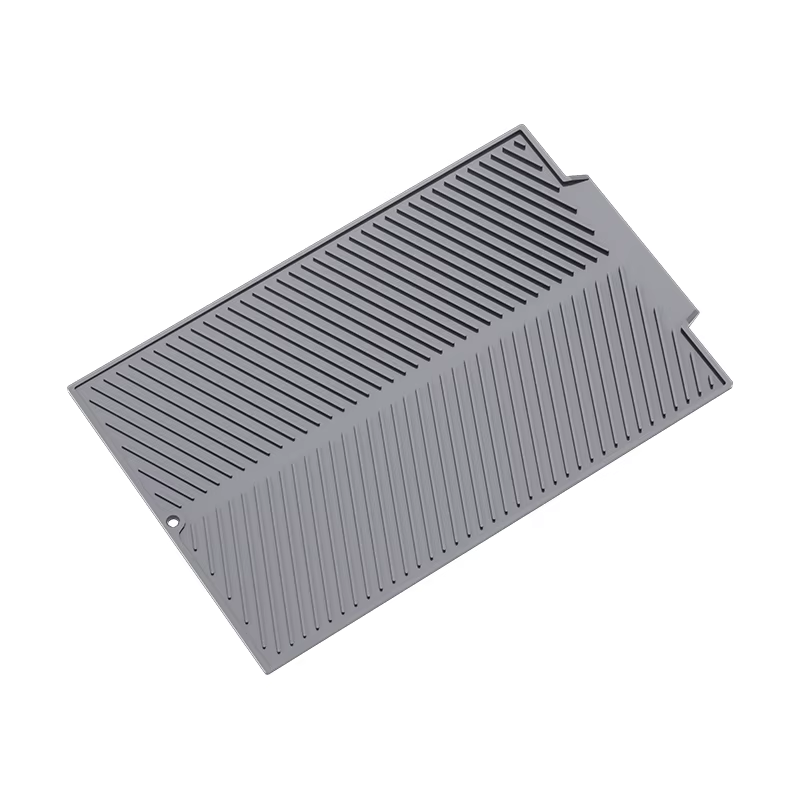 Tapis de séchage pour comptoir de cuisine - Tapis d'égouttage en silicone - Tapis de séchage pour cu