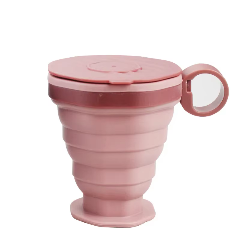 Tasse pliante portative en plastique, tasse à café en Silicone réutilisable, ensemble de tasses port