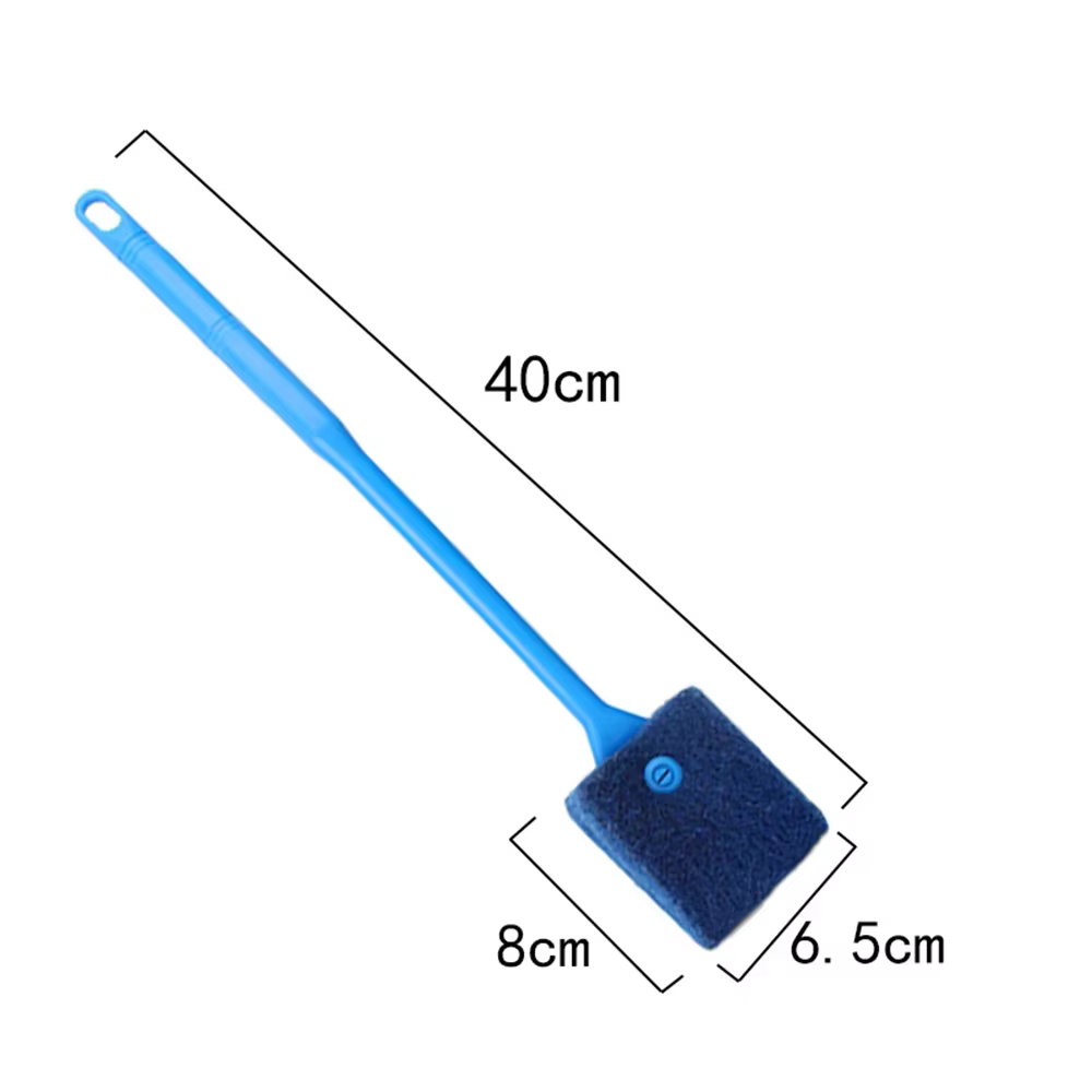 Brosses de nettoyage d'aquarium pour verre acrylique, nettoyage des algues, grattoir à algues Double