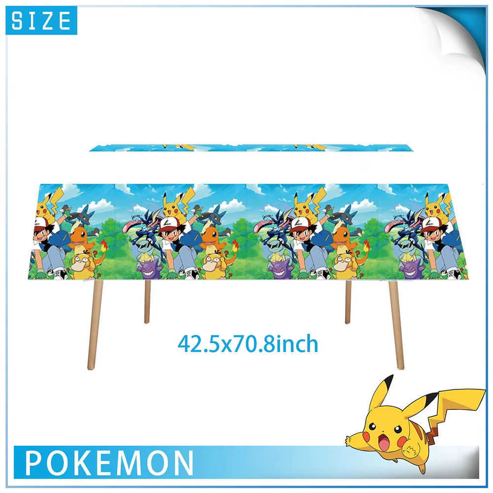 Pokemon enfants fête d'anniversaire Pikachu personnage d'anime dessin animé vaisselle papier tasse a