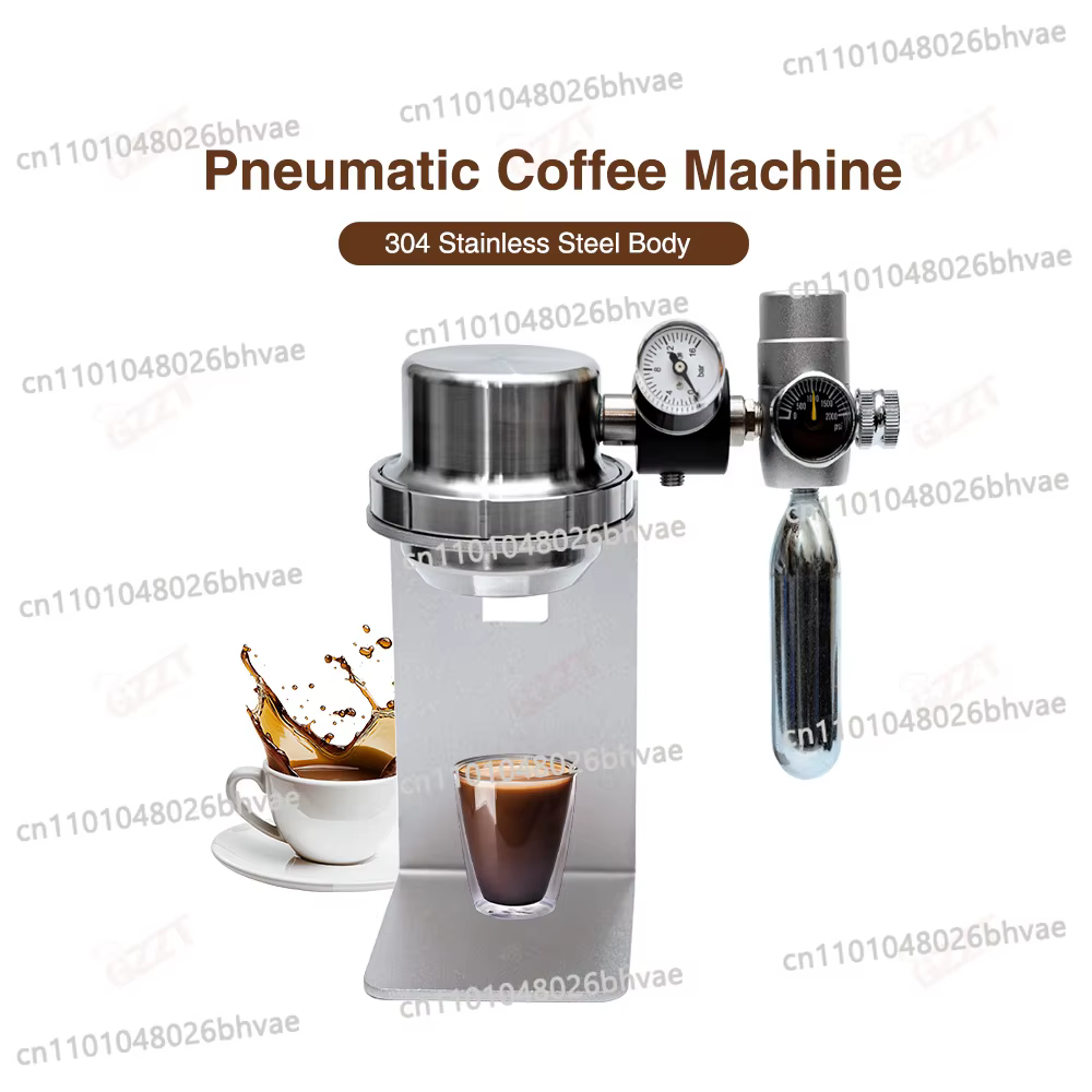 Machine à café pneumatique D001, cafetière portable d'extérieur, affichage du manomètre rotatif, mac