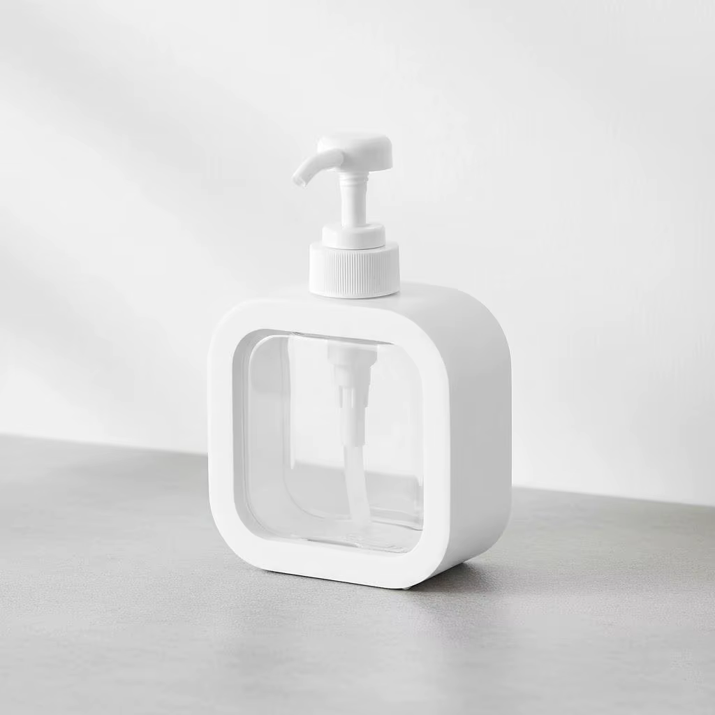 Bouteille rechargeable de grande capacité pour shampoing, désinfectant pour les mains, gel douche, l