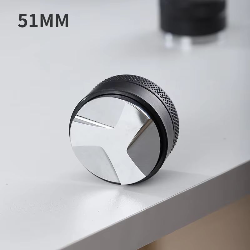Doseur de café en aluminium ABS, 3 pentes coudées, doseur de paume réglable, distributeur de café, o