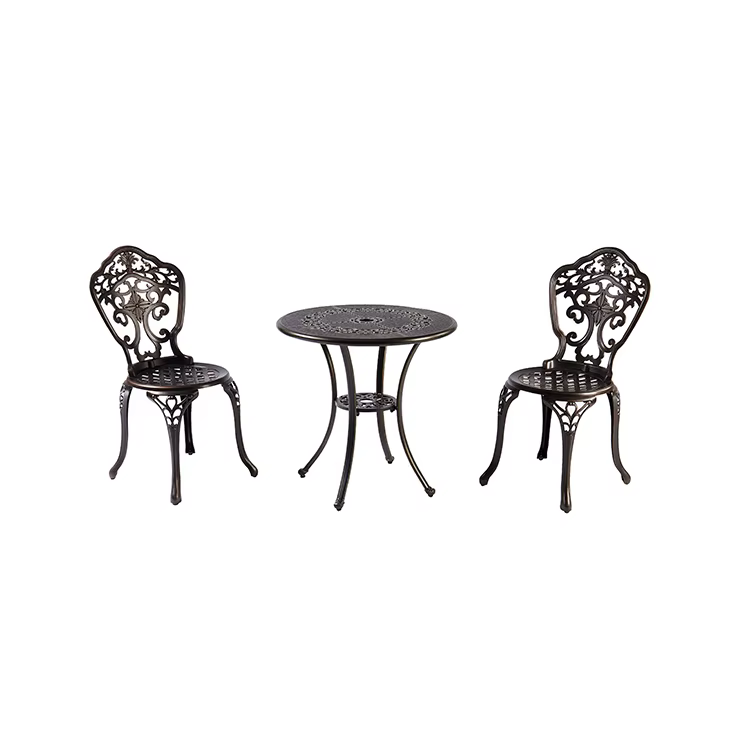 Meubles de salle à manger d'extérieur durables de luxe, résistants aux intempéries, chaises de Table