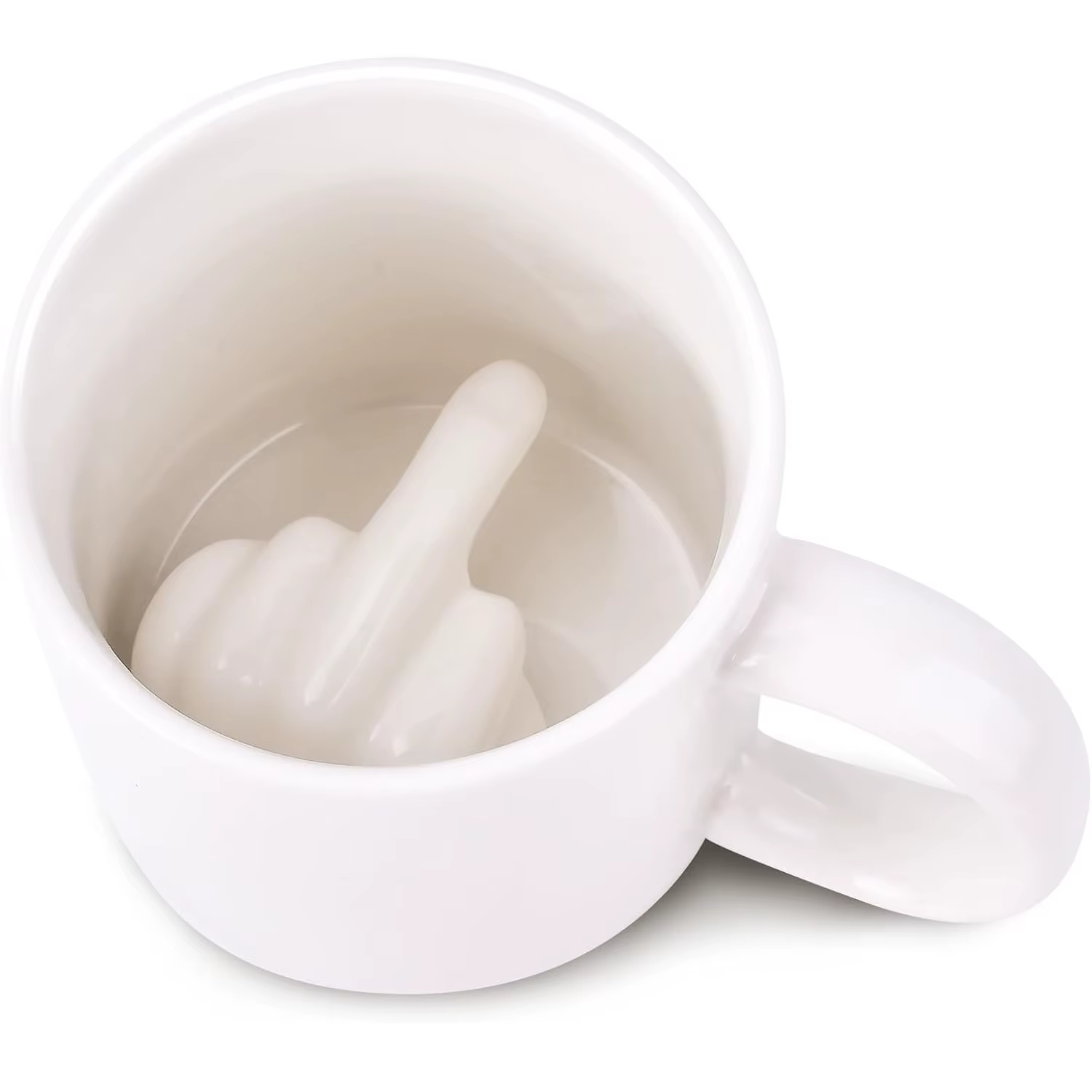 Tasse en céramique centrale tasse à doigt tasse à café 3D drôle femmes hommes tasse à thé d'eau avec