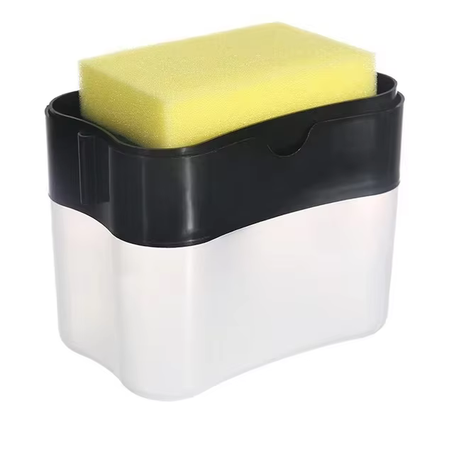 Distributeur de savon à vaisselle avec brosse de nettoyage automatique pour cuisine, distributeur de