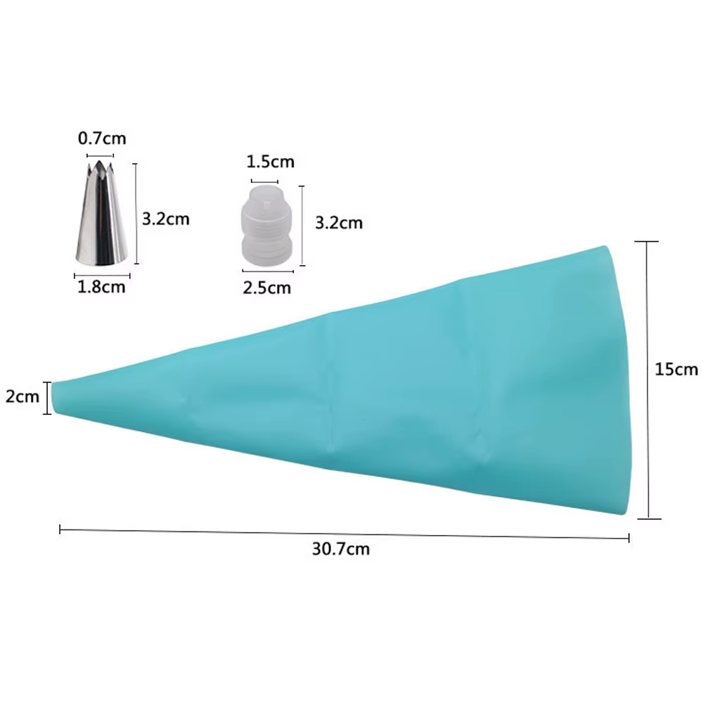 Bon 26/8 pièces sac à pâtisserie en Silicone cuisine bricolage glaçage crème sac à pâtisserie réutil