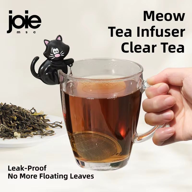 Joie infuseur à thé créatif sécurité sachet de thé filtre forme de chat mignon passoire à thé pour t