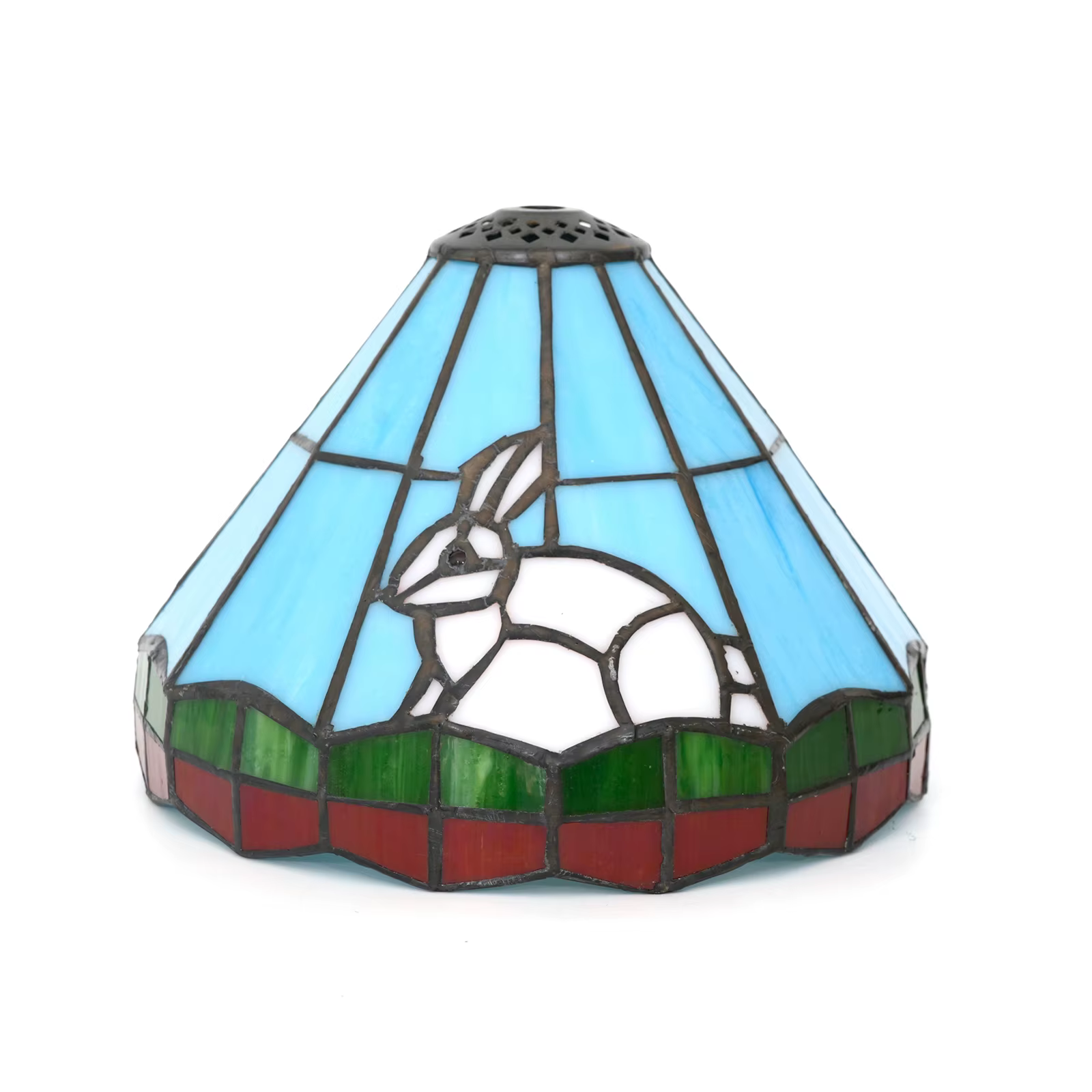 Abat-jour en verre moderne, abat-jour en verre coloré en forme de lapin, abat-jour de remplacement p