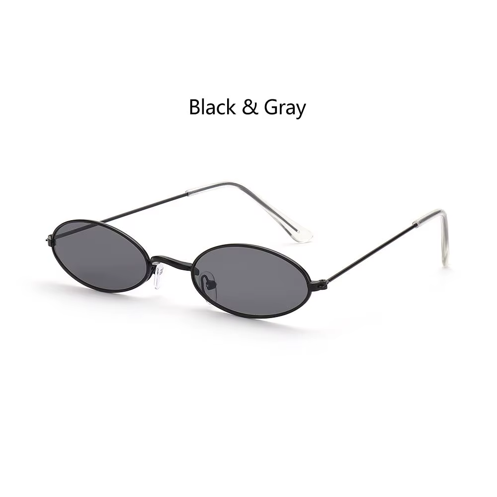 Lunettes de soleil classiques à petite monture narrétro pour hommes et femmes, nuances vintage, lent