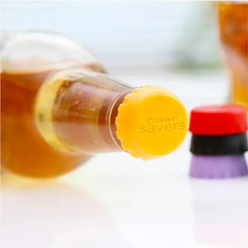 Bouchon de bouteille de bière en Silicone créatif, couvercle de conservateur, couvercle de bouteille