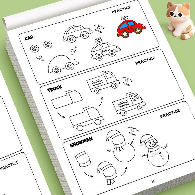 Livre d'activités de dessin pour enfants : Apprenez à dessiner tout-en-un, un livre facile pour débu