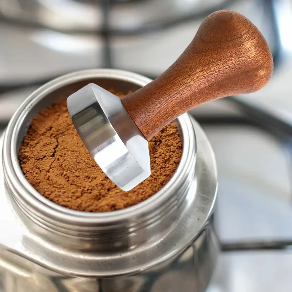 Doseur de café en poudre, marteau à pression, poignée en bois, distributeur de café pour café et tap