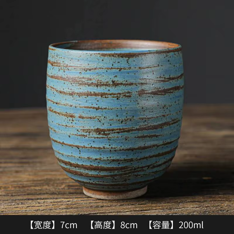 Tasse à café en poterie artisanale émaillée à la main, tasse à thé en céramique, tasse maîtresse, ta
