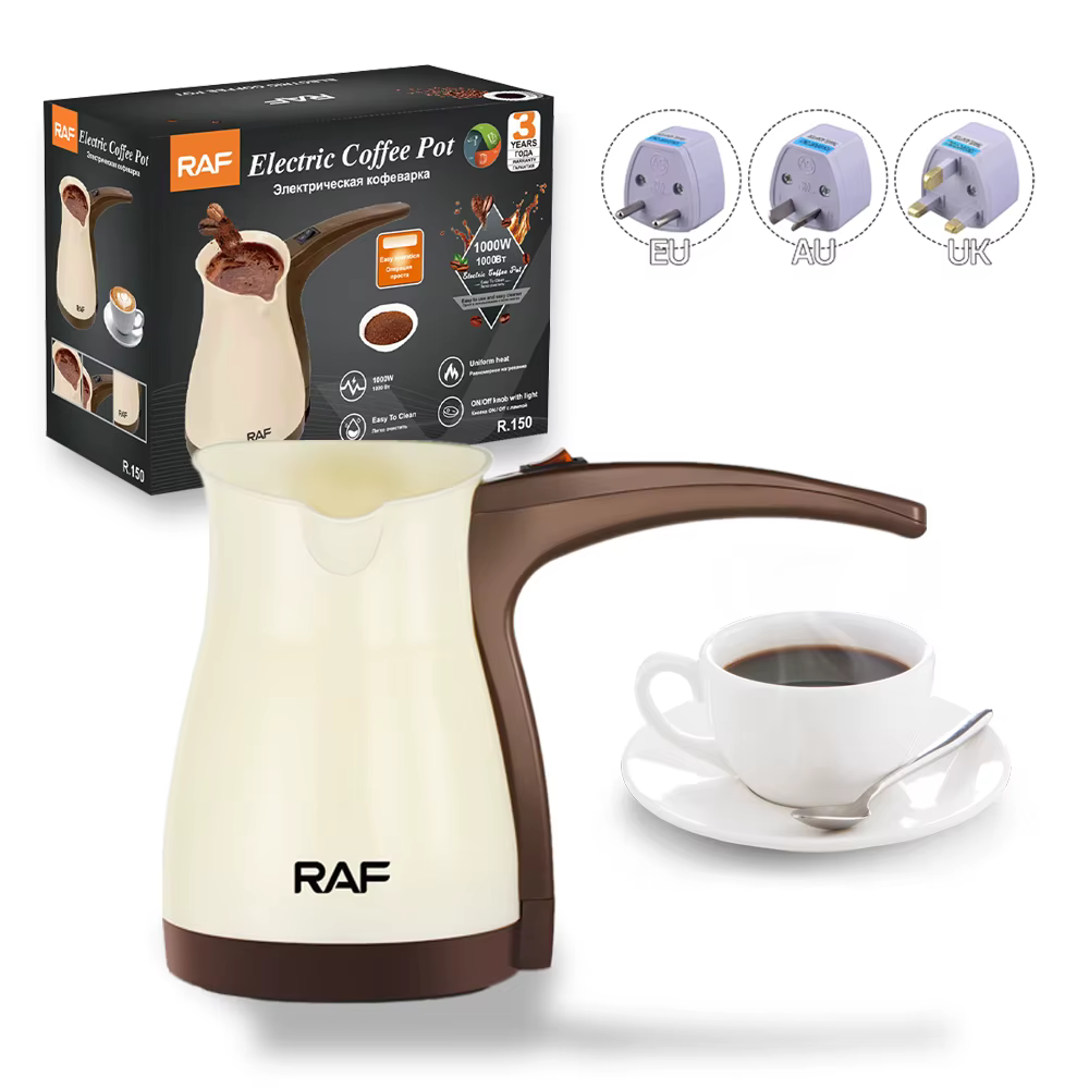 Cafetière turque avec chauffage en rine, cafetière électrique, moka italien, grec, machine à café tu