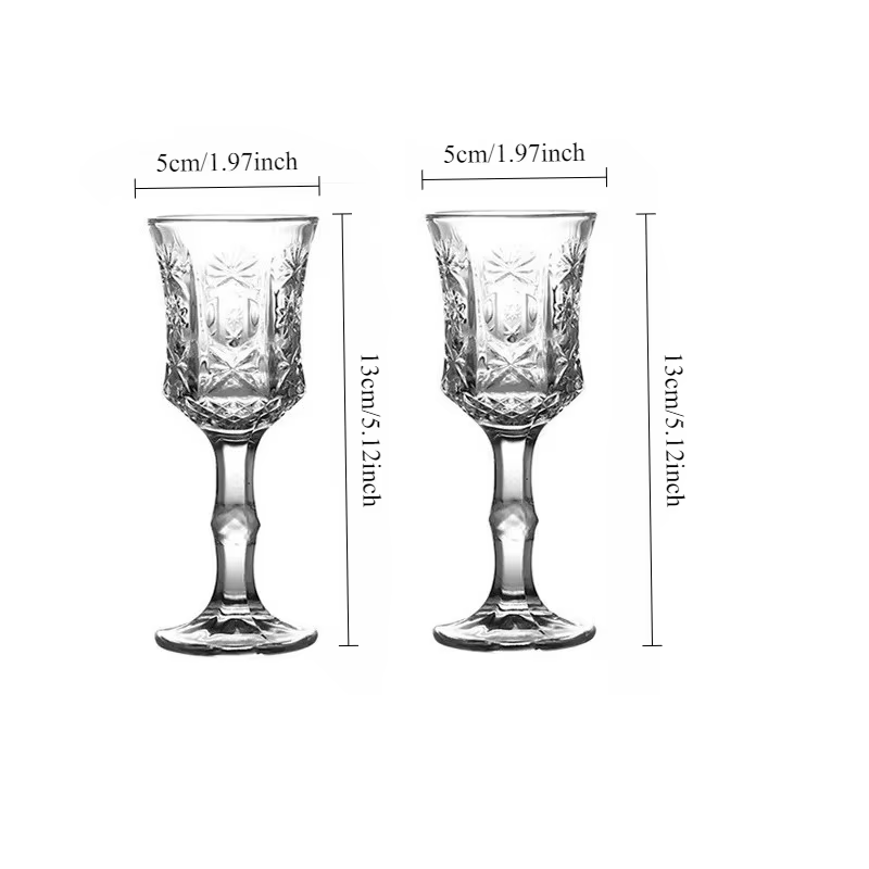 2 pièces ustensiles à vin verres à Champagne 50 ml/100 ml verre à vin rouge de Style français Vintag