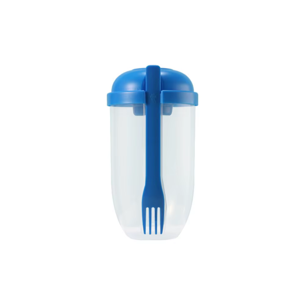 Tasse à salade anti-fuite avec couvercle, fourchette, Shaker à salade Portable, récipient sans BPA p