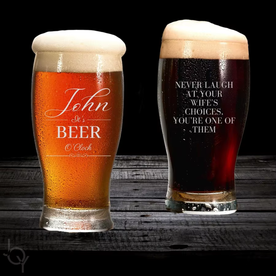 Tasse à bière personnalisée de 550ml, verre à bière personnalisé avec gravure au Laser pour entrepri