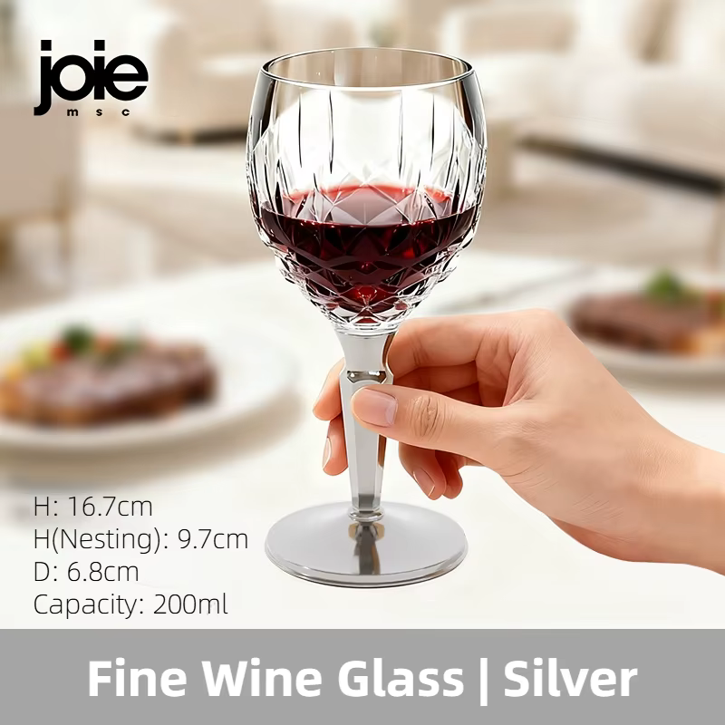 Joie Verre à vin portable incassable Gobelet PCTG Verre à champagne léger et durable en plastique po