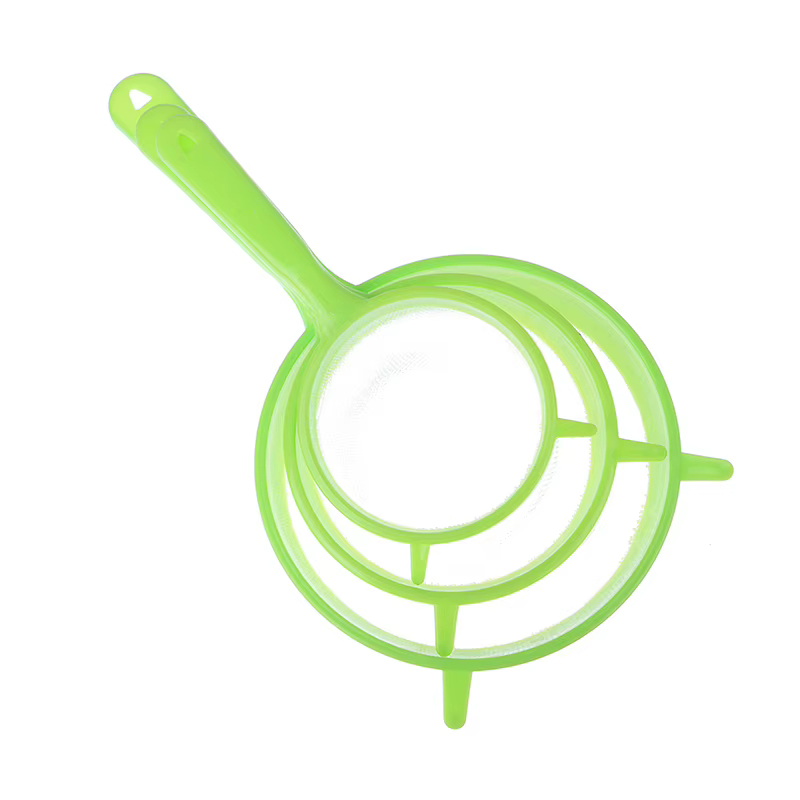 Passoire en plastique à maille fine pour jus, thé, farine, tamis, outils de cuisson spectaculaire, a