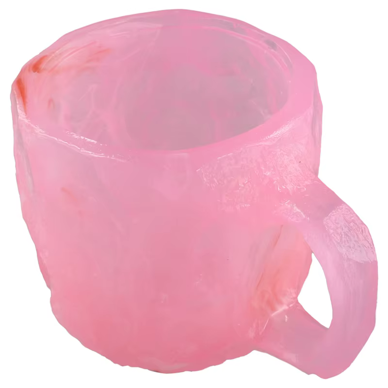 Tasse à café en cristal de géode douce et élégante, tasse en pierre de quartz, idéale pour les boiss