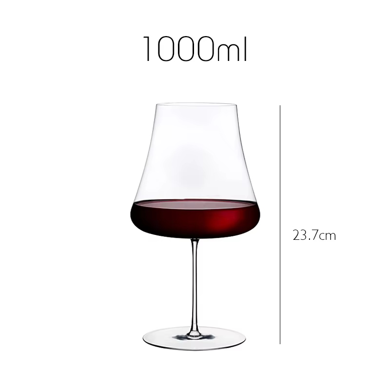 JINYOUJIA Verre à vin de Bourgogne volcanique de grande capacité 1000 ml, fait main, en cristal ultr