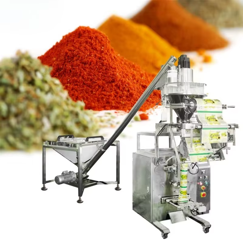 Machine d'emballage automatique de poudre de piment Masala de curcuma d'épices de café en spirale in
