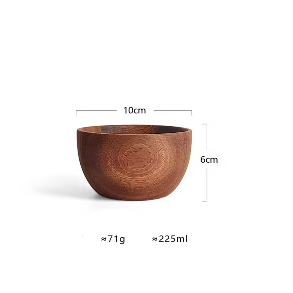 Bol à salade, bol décoratif pour la maison, bol à nouilles Lamian, bol en bois rétro japonais, bassi