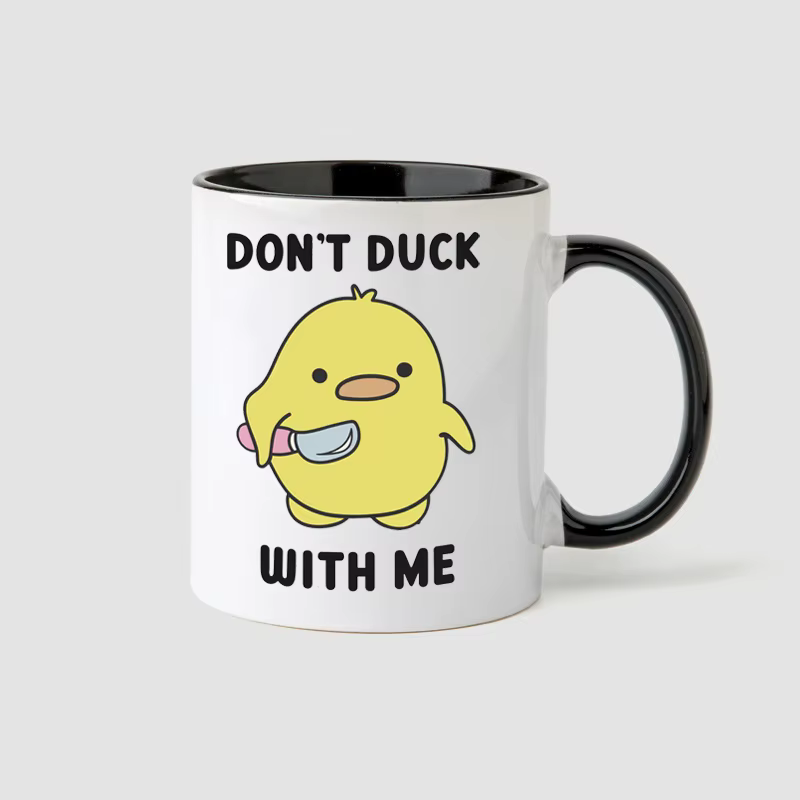 Mug « Ne te laisse pas emporté par moi » - Mug drôle de canard - Tasse à café - Mug à café - Cadeau