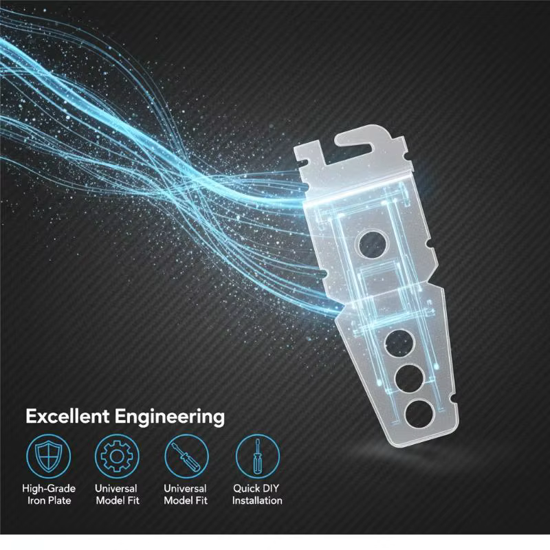 Kit de support sous évier pour lave-vaisselle, 2 pièces, 8269145, avec 2 vis, fixation sécurisée pou
